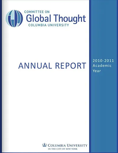 Global Thought, Columbia University, AnnualReport, 2010-2011