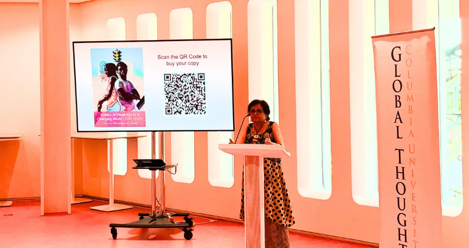 Vishakha Desai presents her book on politics of visual arts at The Forum.