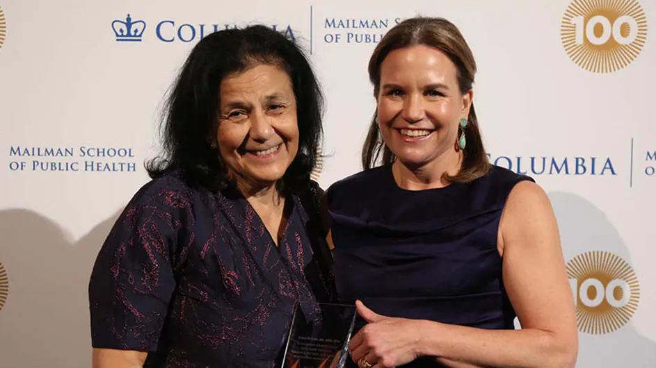 Wafaa El-Sadr receives award for her contributions to global health.
